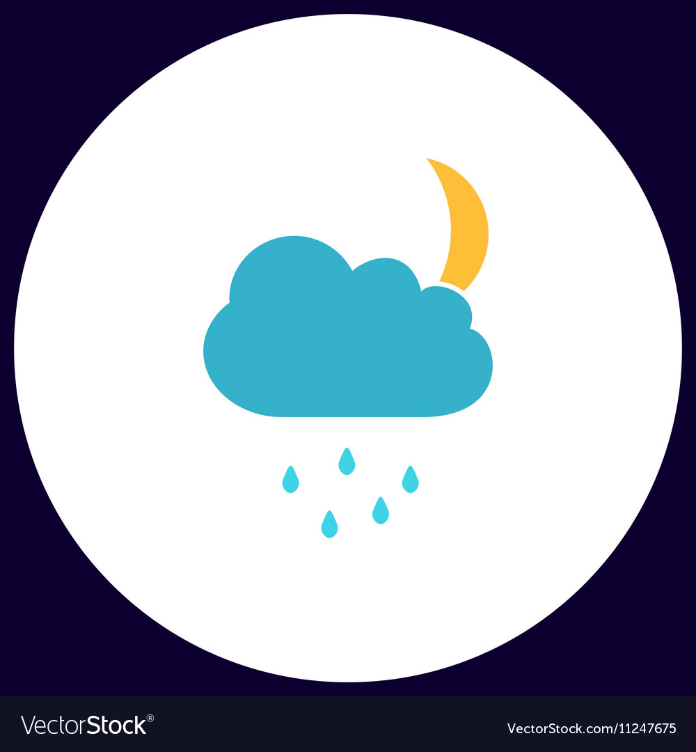 Moon computer symbol vector image Moon computer symbol