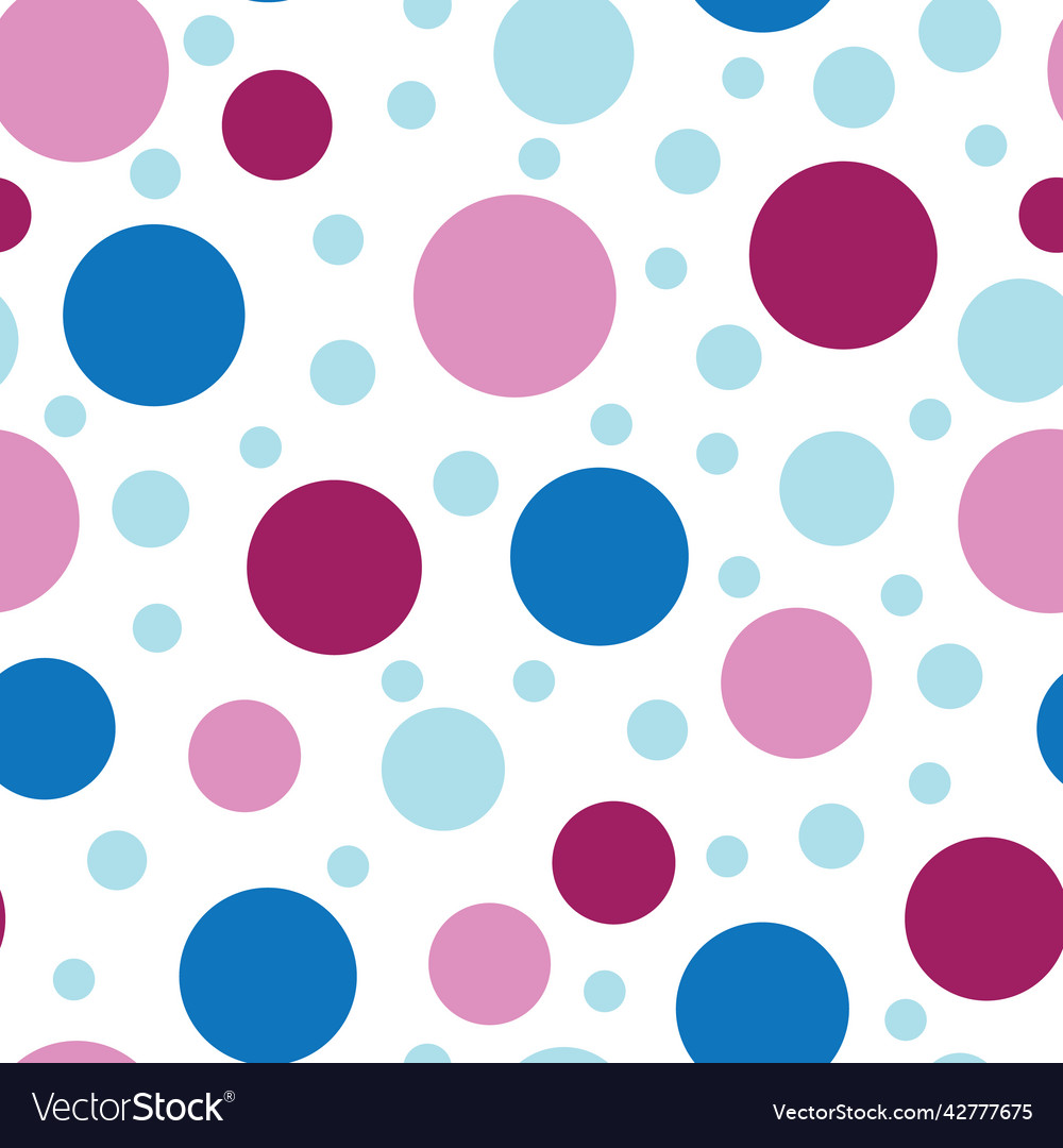 Seamless multiple colorful circles Royalty Free Vector Image