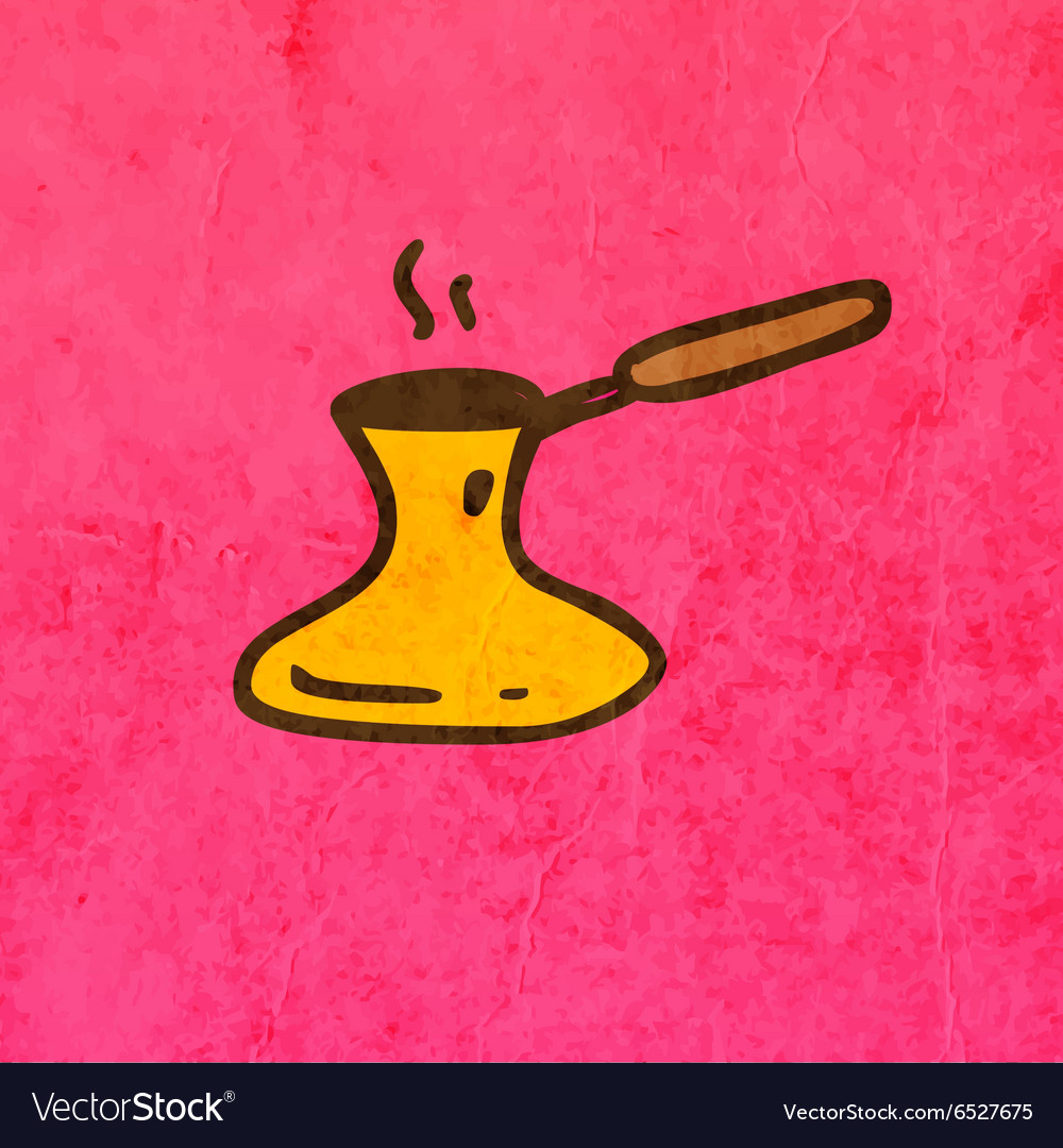 Turkish coffee pot cartoon