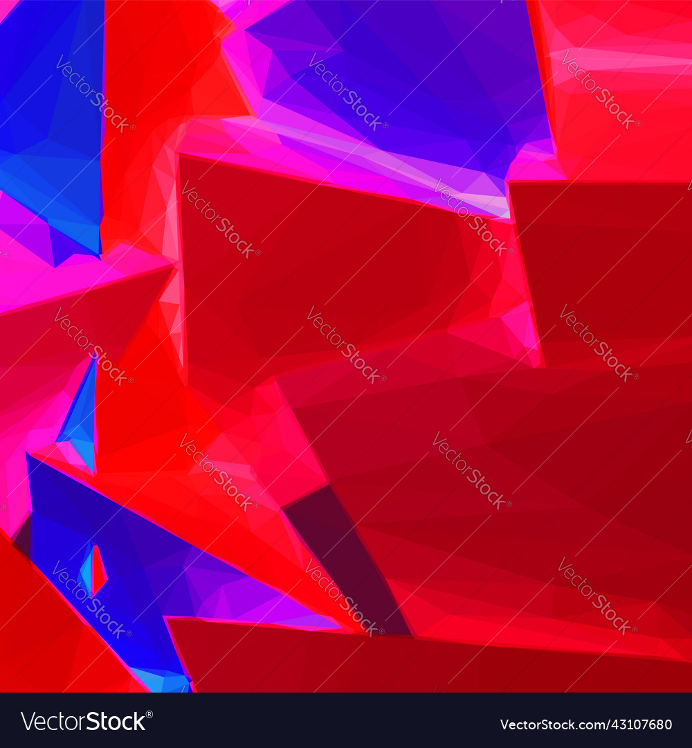Abstract background with blue and red triangular vector image Abstract background with blue and red triangular