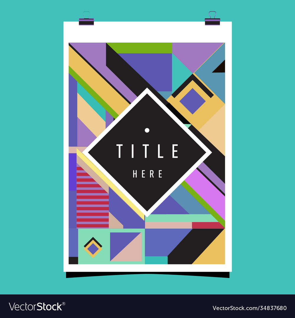 Abstract colorful geometric pattern background