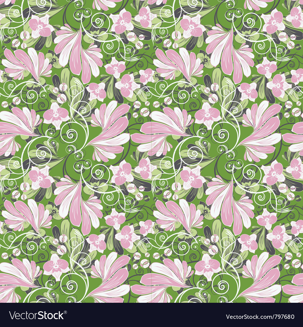 Background with orchids