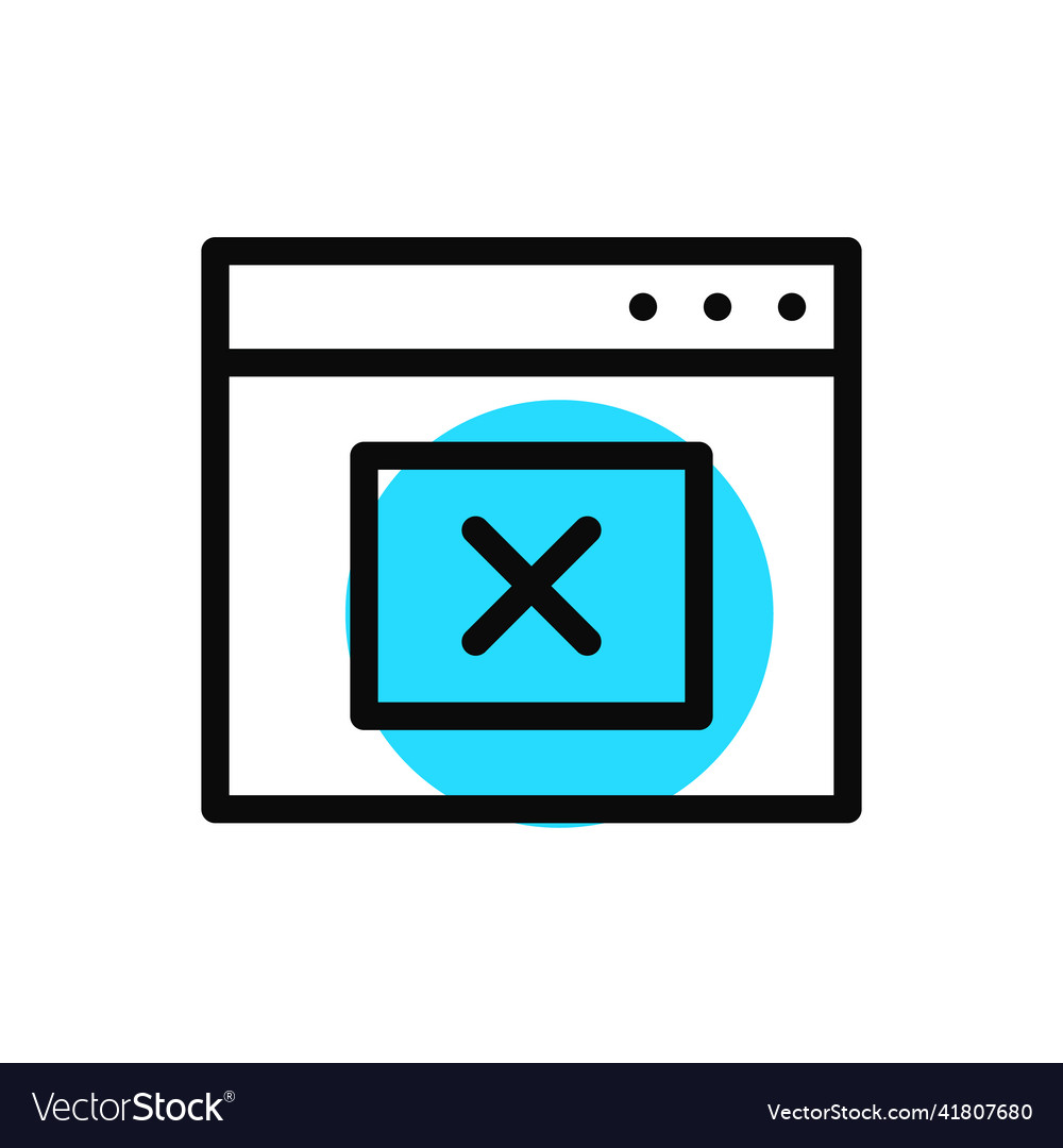 Error cancellation message symbol pixel perfect vector image Error cancellation message symbol pixel perfect