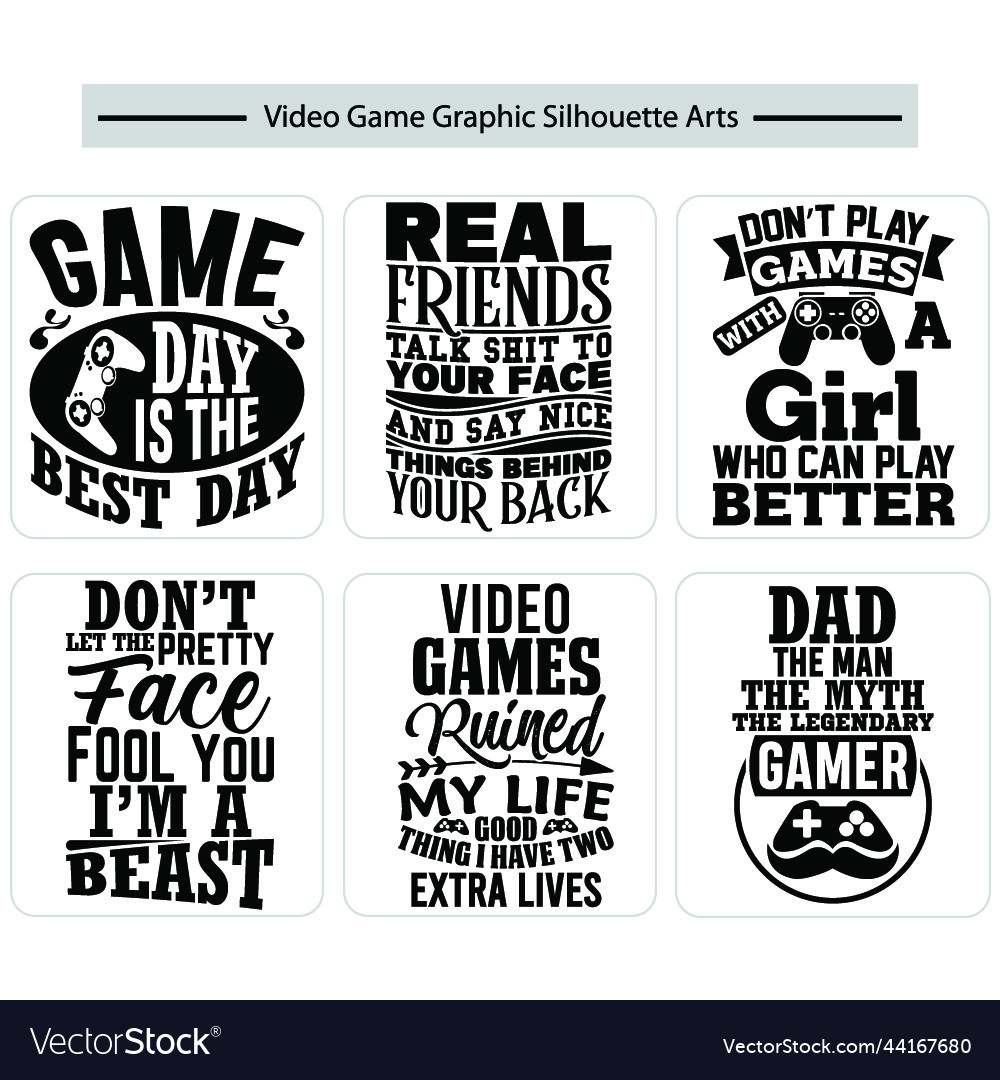 Gamer Quotes and Slogan good for T-Shirt. Video Games Ruined My