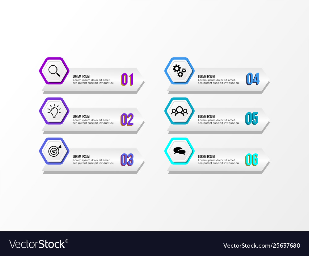 Infographic design template with options steps