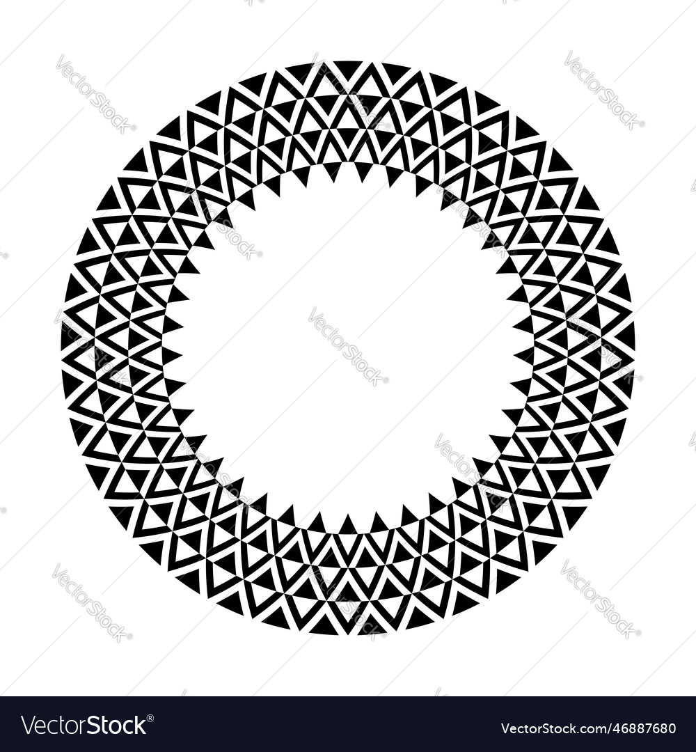 Radial pattern for round frame