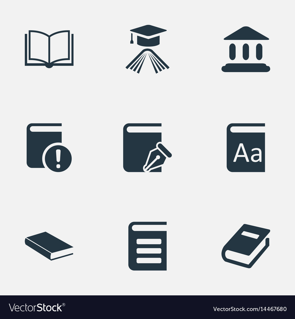 Set of simple knowledge icons