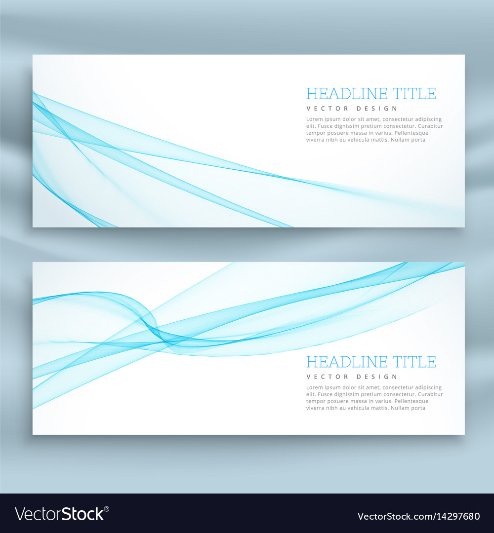 Stylish business banners template in blue theme