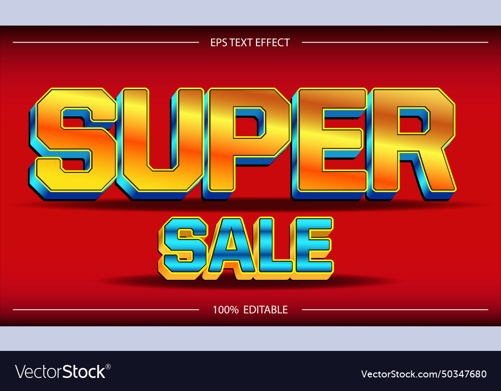 Super sale text effect