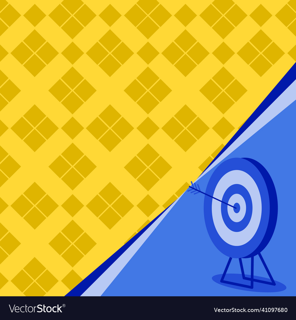 Target with bullseye representing successfully
