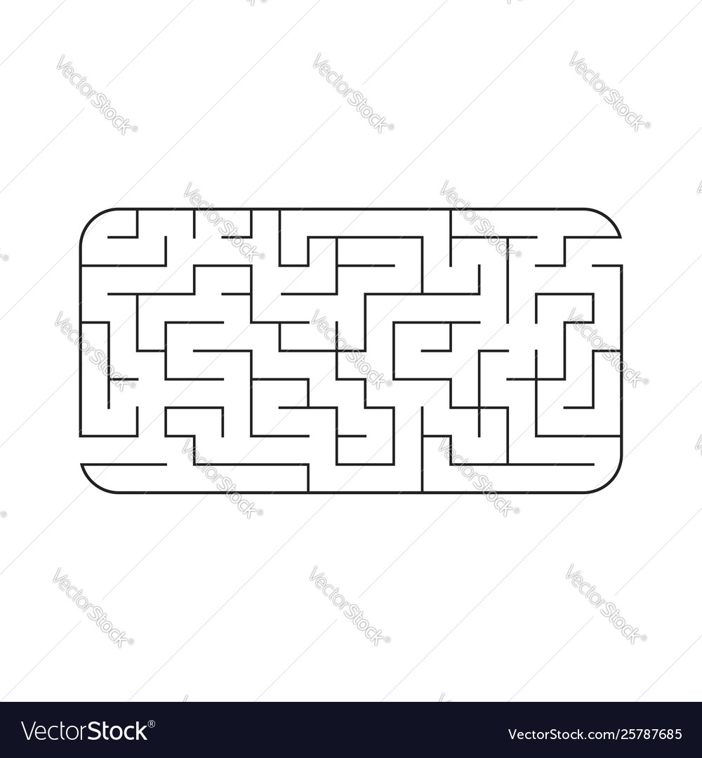 Abstract labyrinth game for kids puzzle Royalty Free Vector