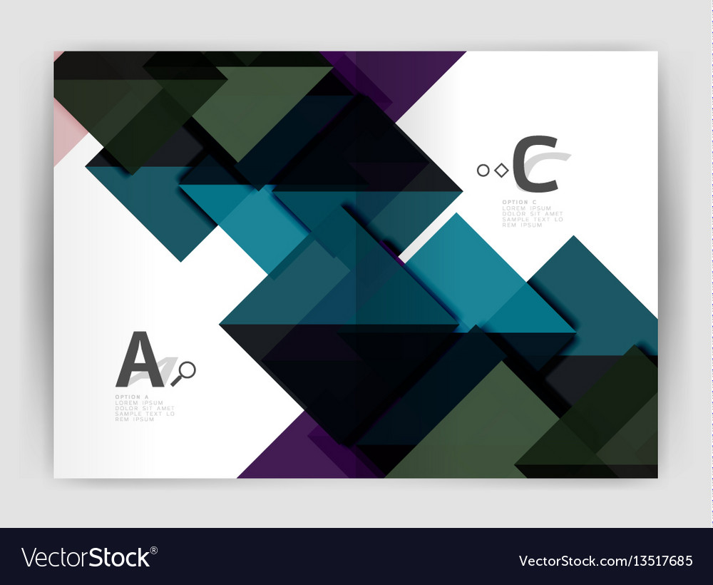 Business brochure or leaflet a4 cover template Vector Image Business brochure or leaflet a4 cover template