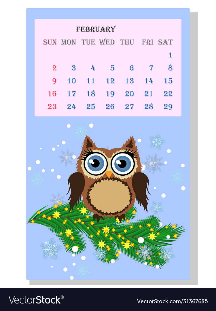 Calendar 2021 cute with funny cartoon