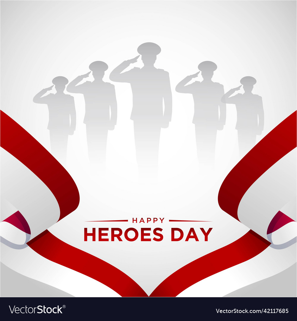 Celebration indonesian national heroes day Vector Image