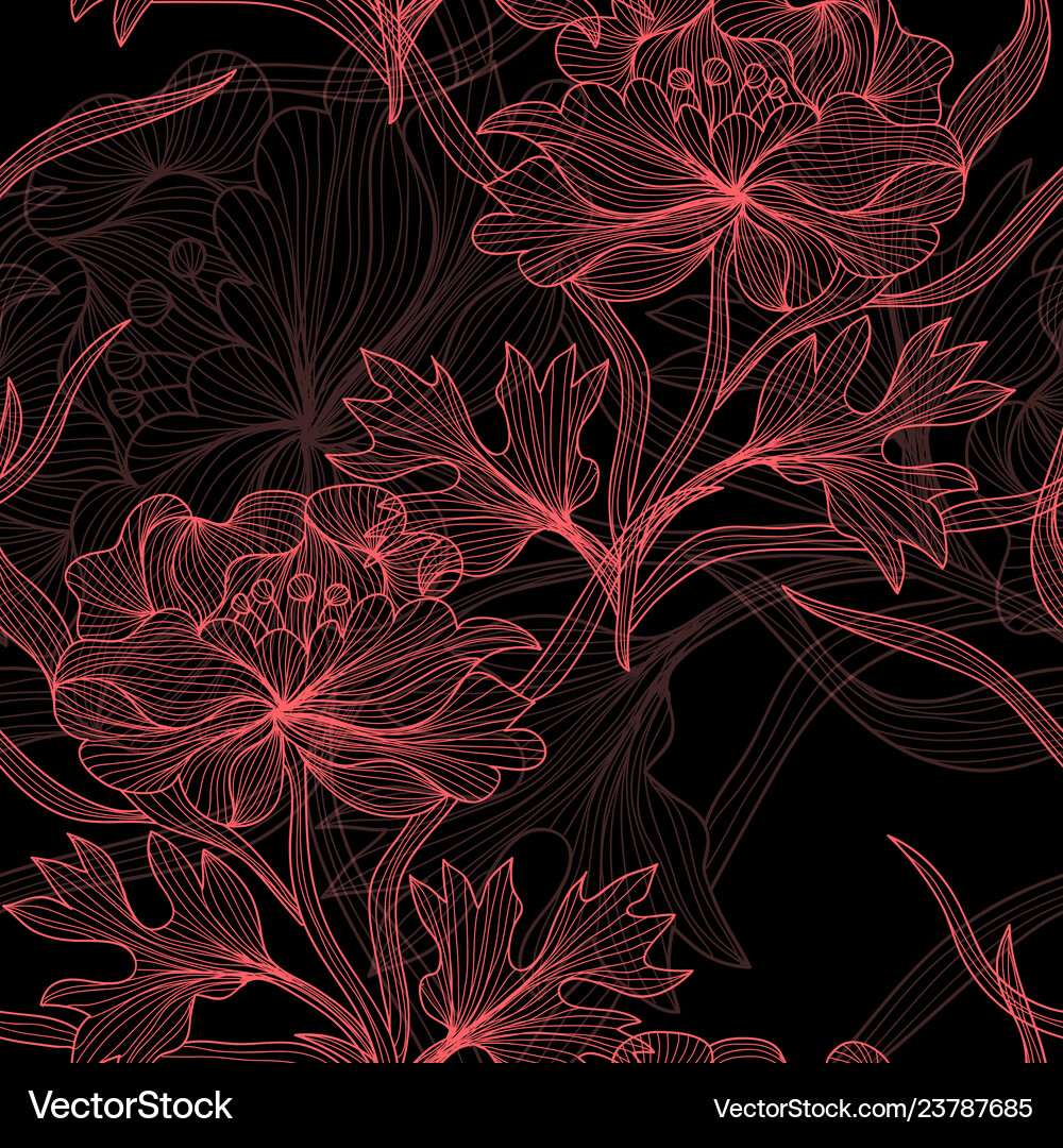 Floral seamless pattern Royalty Free Vector Image