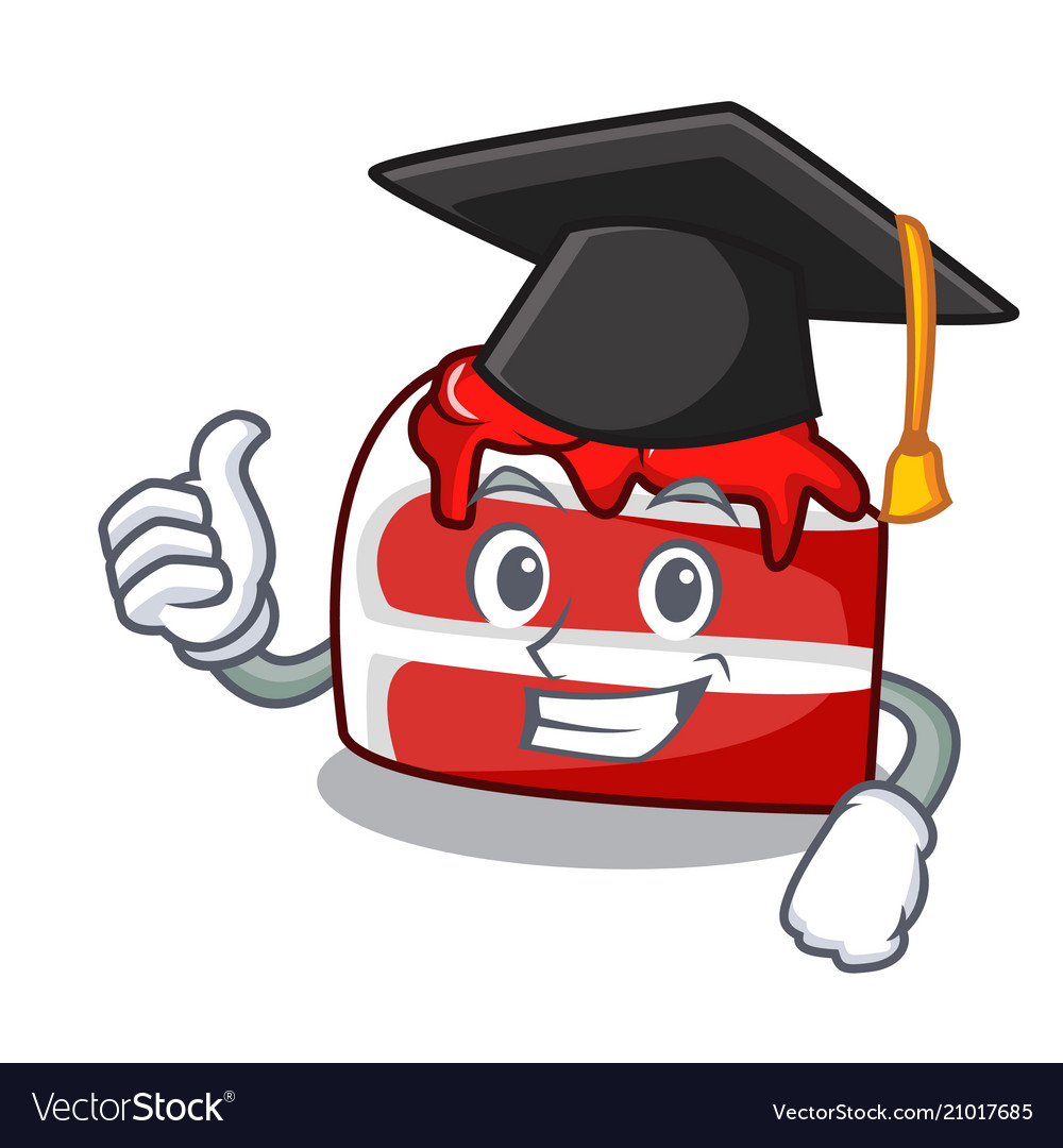 Graduation red velvet character cartoon