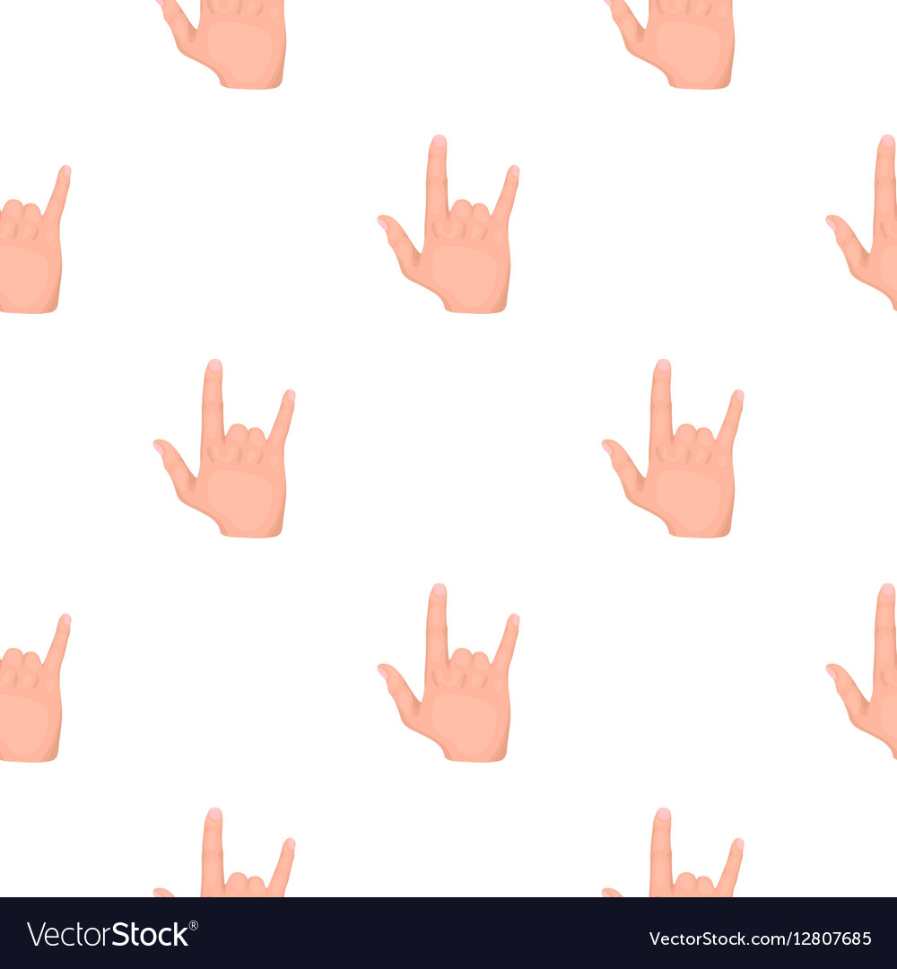 Ily sign icon in cartoon style isolated on white