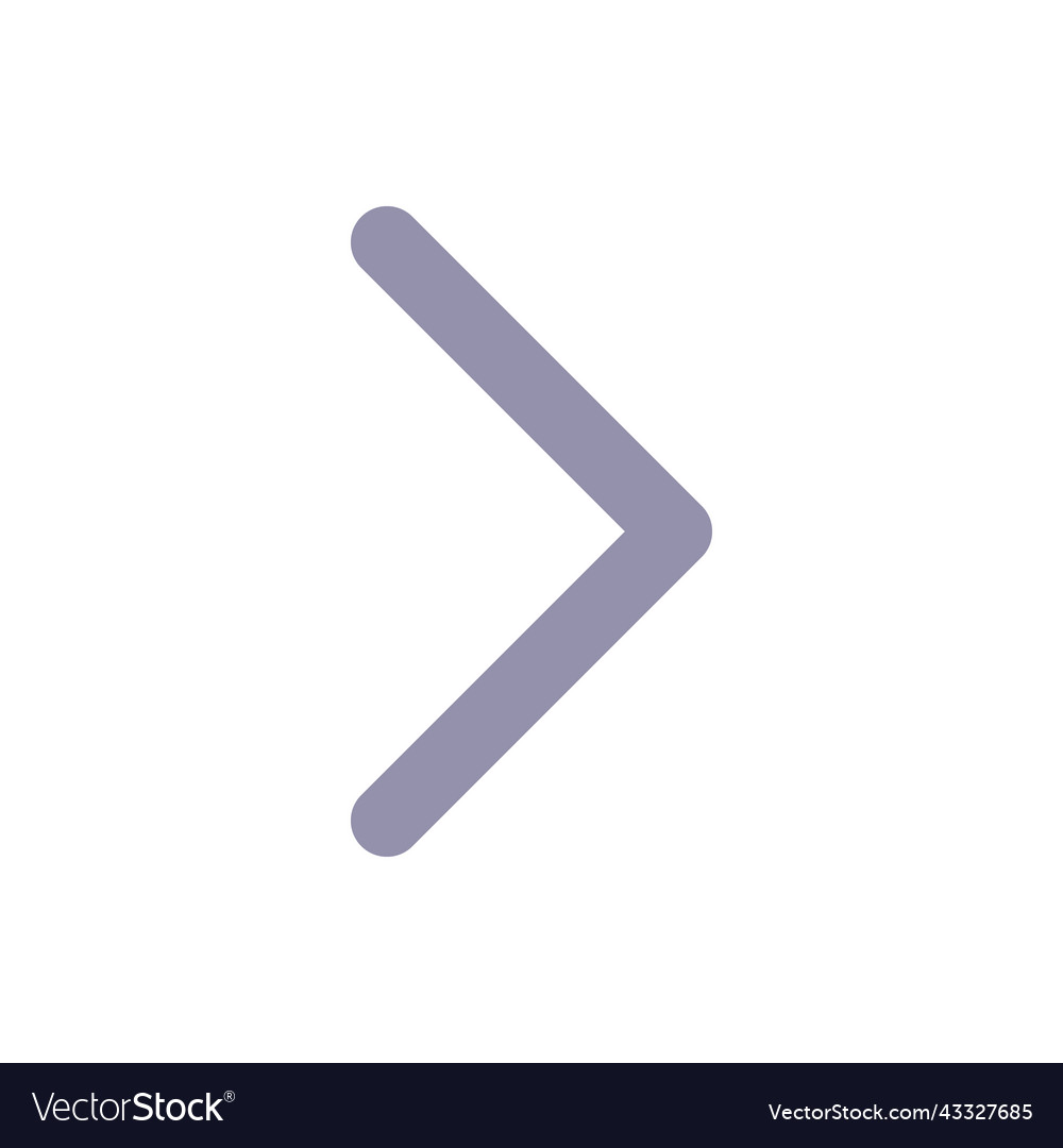 Right arrow flat color ui icon vector image Right arrow flat color ui icon