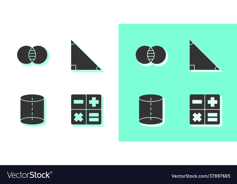 Set Calculator Mathematics Sets A And B Royalty Free Vector