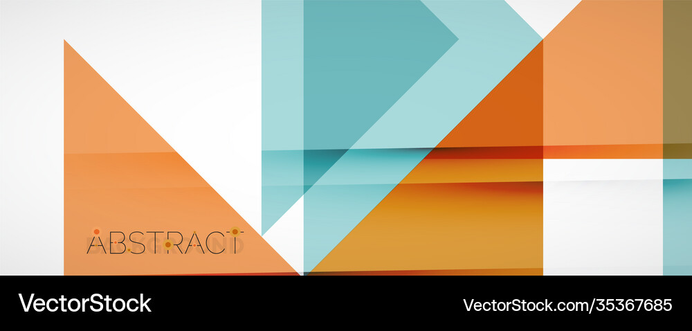 Set triangle geometric backgrounds Royalty Free Vector Image