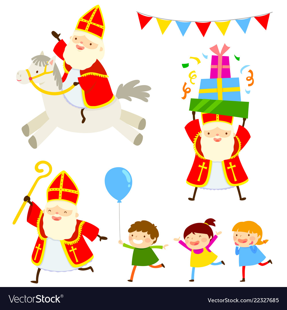 Sinterklaas Kids & Horse Set
