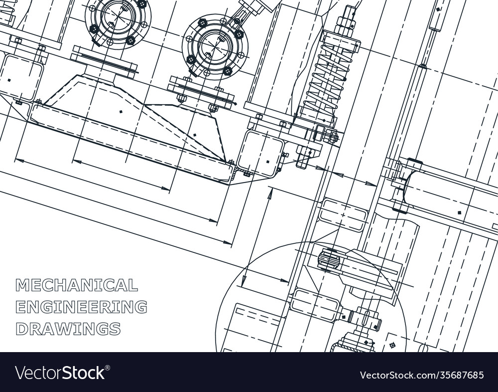 Sketch engineering computer aided design system Vector Image Sketch engineering computer aided design system