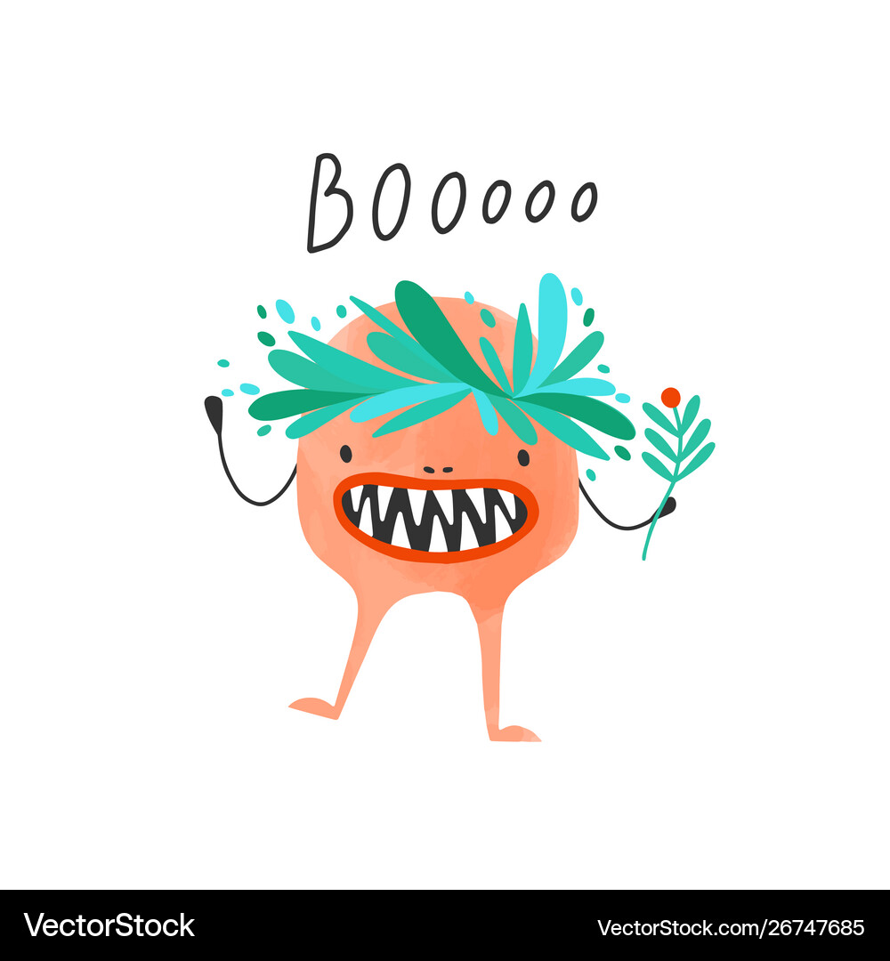 Weird monster alien or extraterrestrial Royalty Free Vector