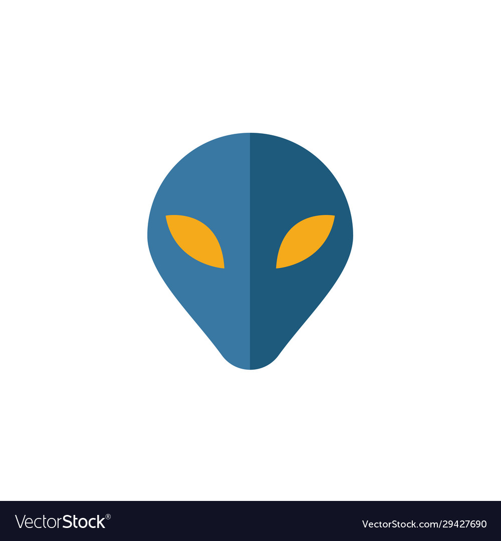 Alien icon simple element from space icons