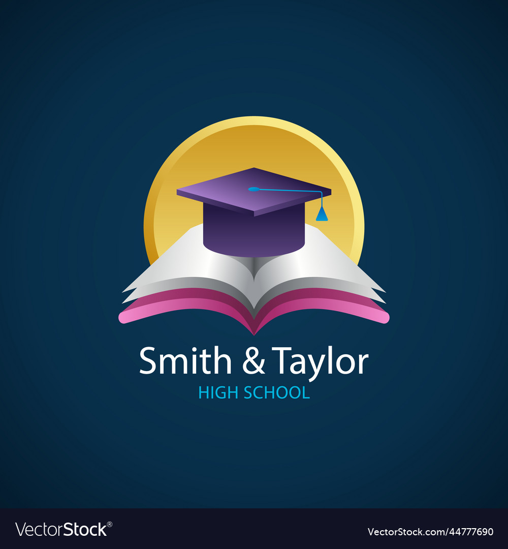 Gradient high school logo