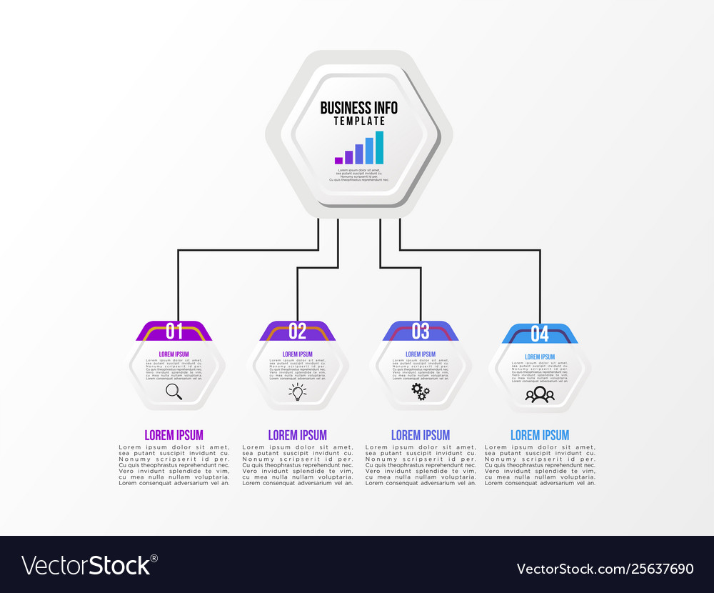 Infographic design template with options steps