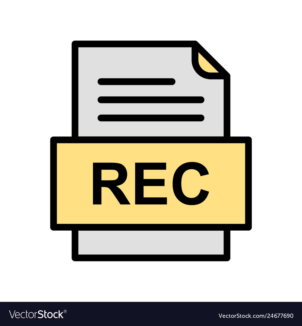 Rec file document icon