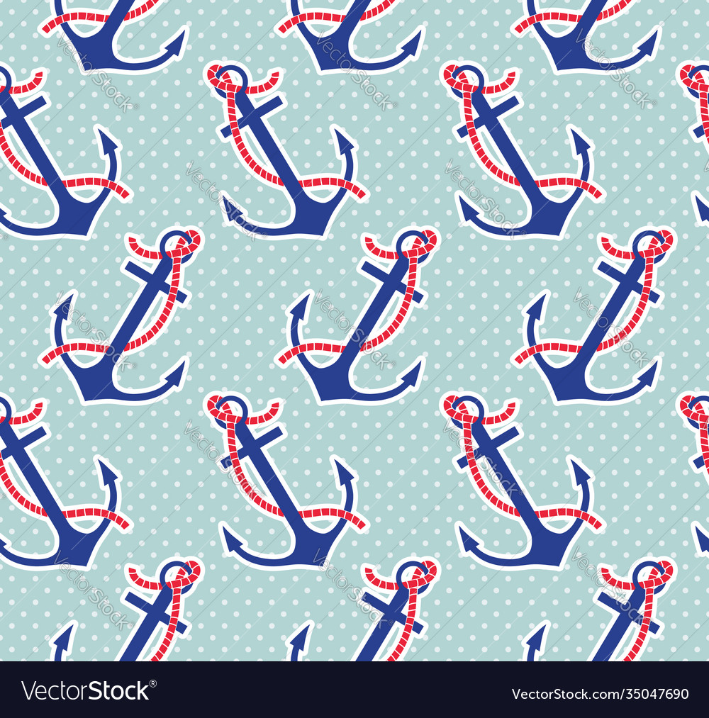 Seamless pattern with anchors