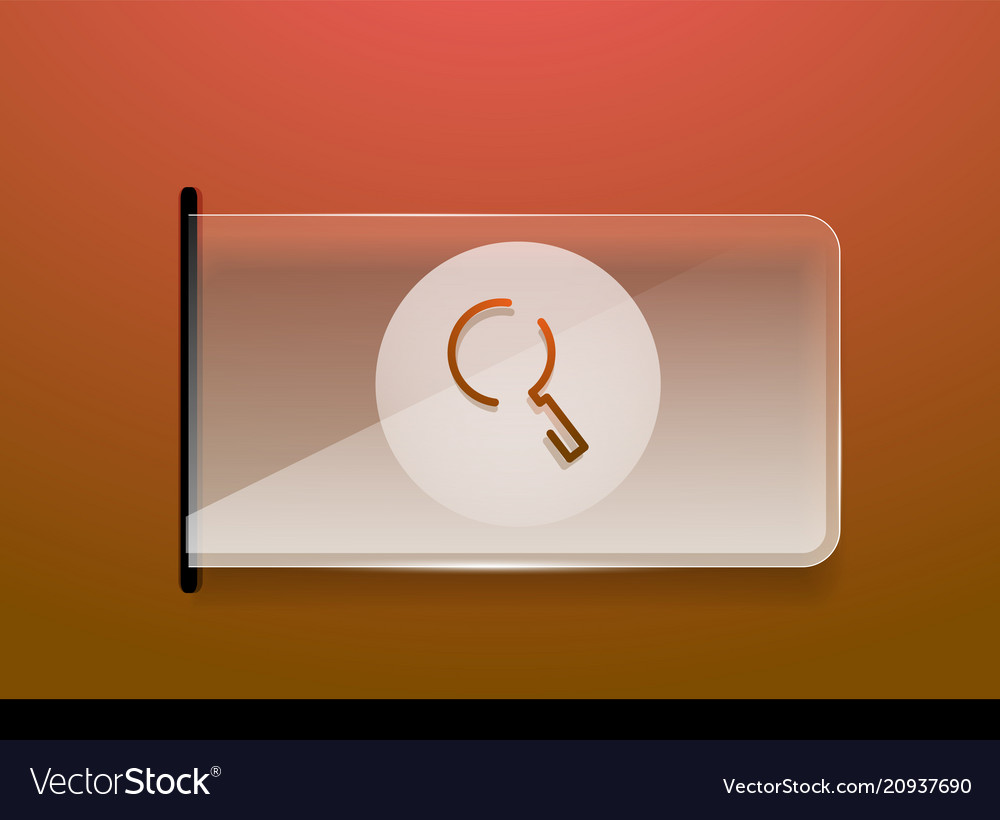 Search magnifier web button magnify icon modern Vector Image Search magnifier web button magnify icon modern