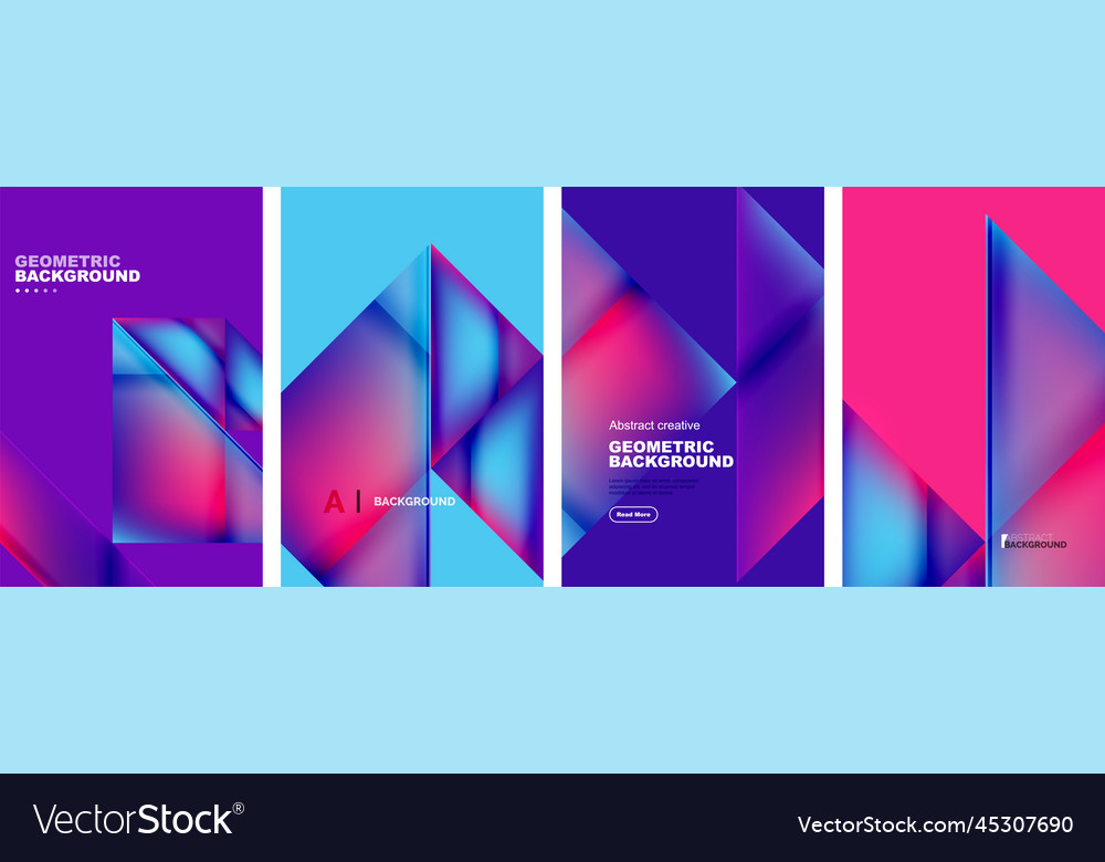 Set of abstract backgrounds - overlapping Vector Image Set of abstract backgrounds - overlapping