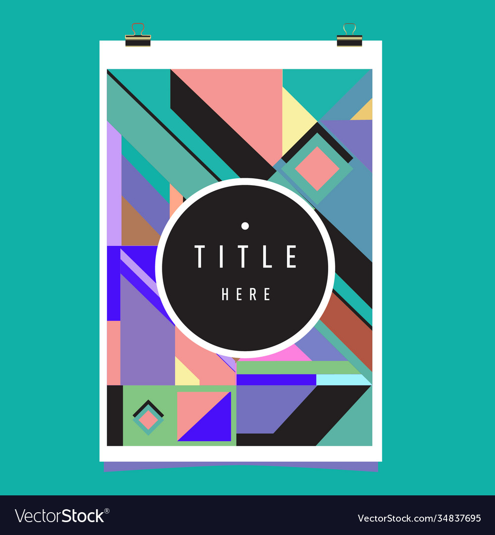 Abstract colorful geometric pattern background