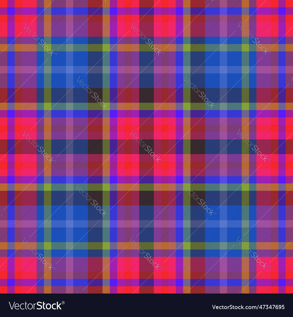 Fabric plaid textile of texture tartan seamless Vector Image