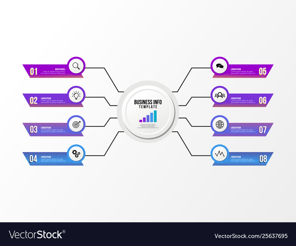 Infographic design template with options steps