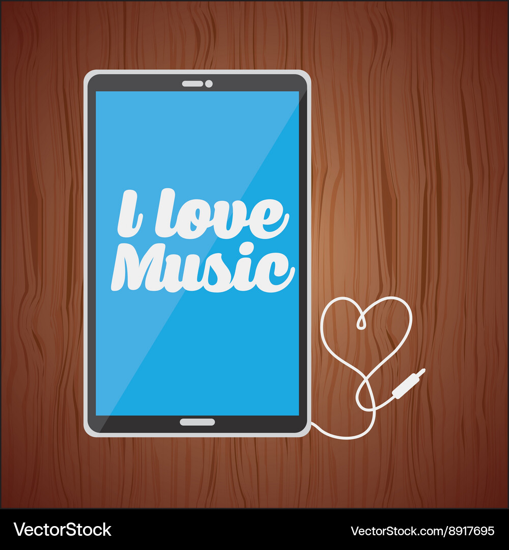 Mobile audio design Royalty Free Vector Image - VectorStock