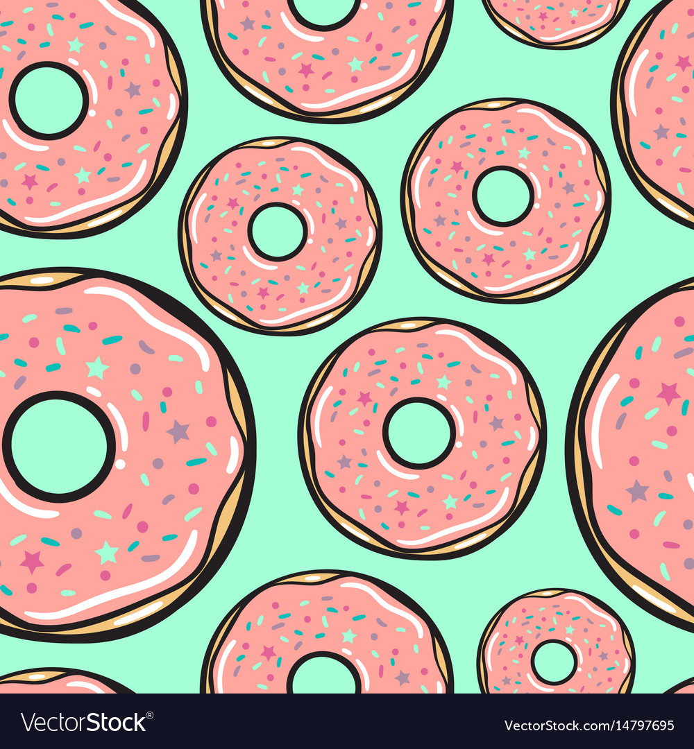 Raspberry Donut Pattern