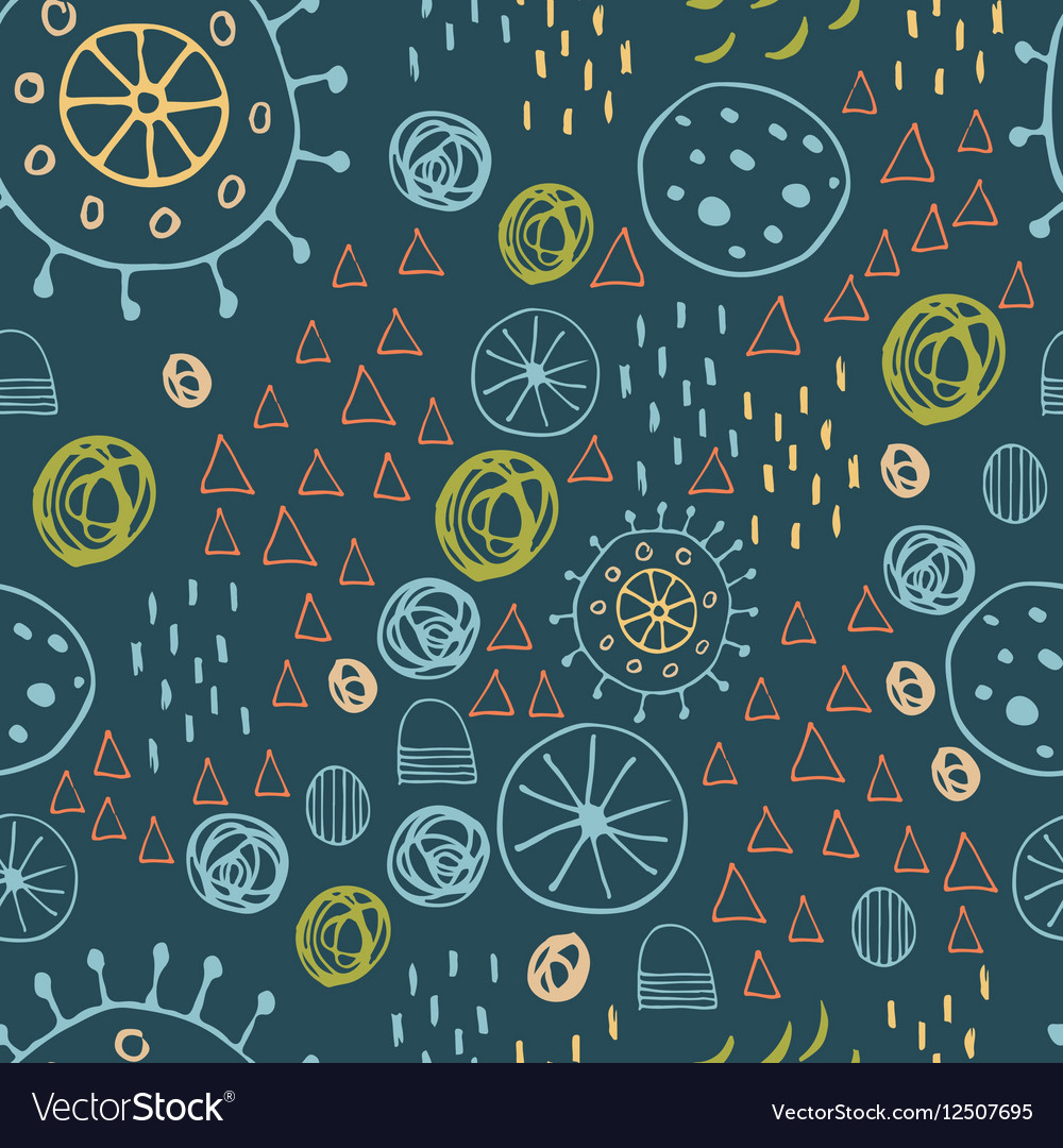 Scandinavian abstract seamless pattern