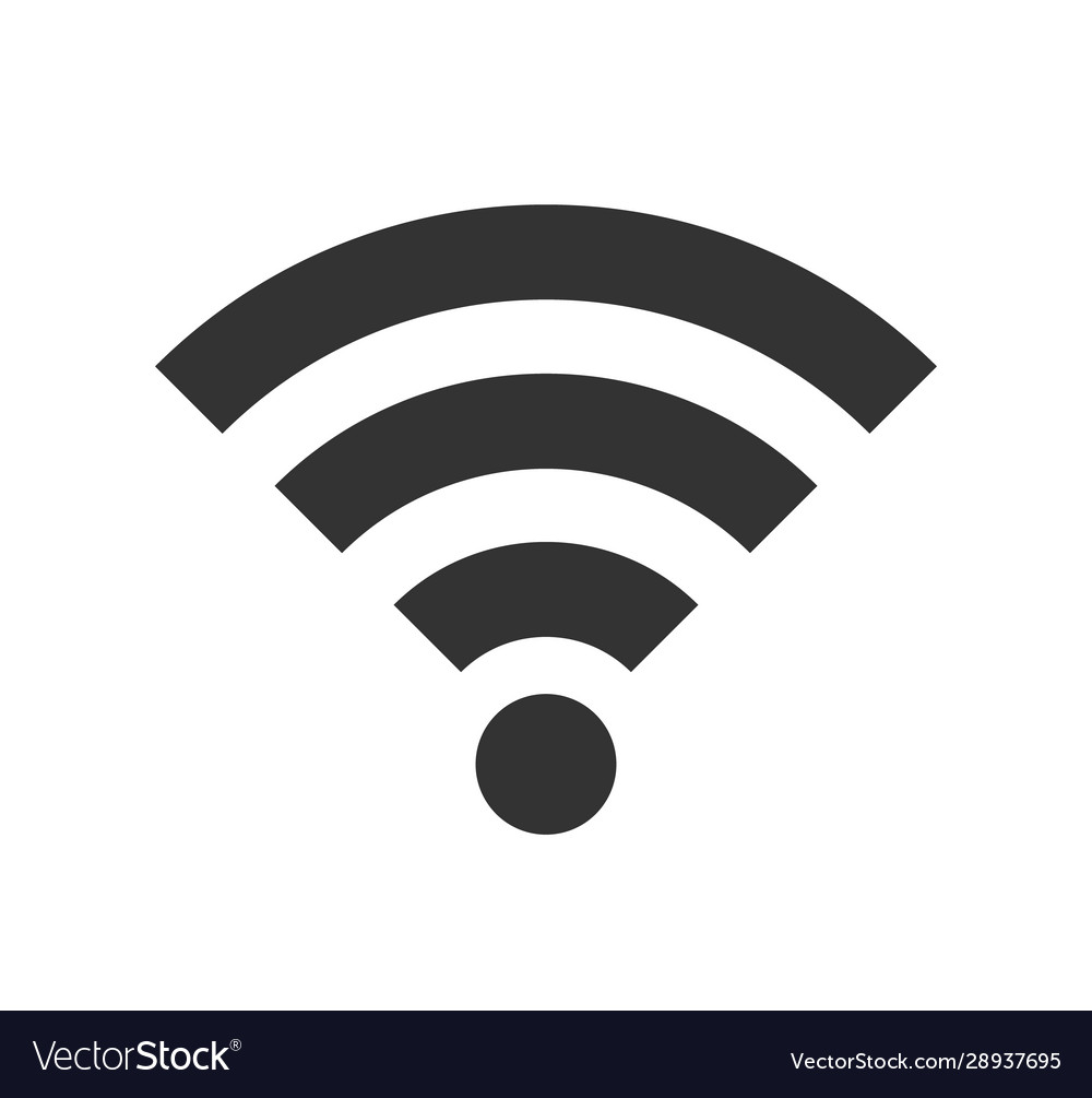 Wifi signal icon wireless symbol connection web vector image Wifi signal icon wireless symbol connection web