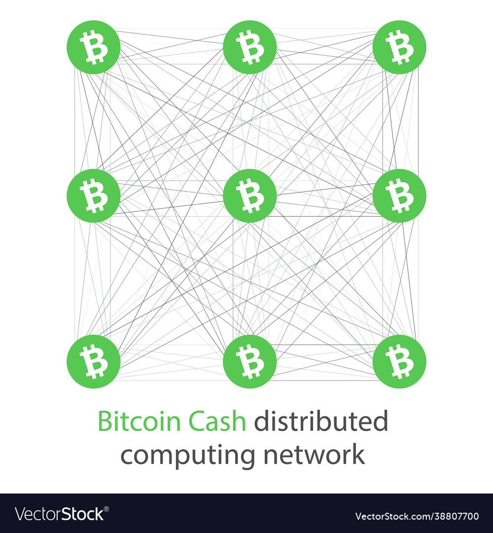 Abstract bitcoin cash cryptocurrency wireframe