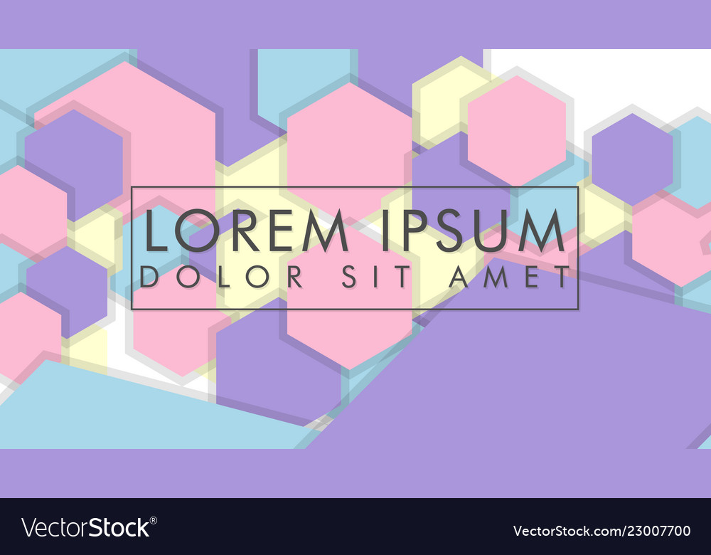 Abstract colorful hexagon background vector image Abstract colorful hexagon background