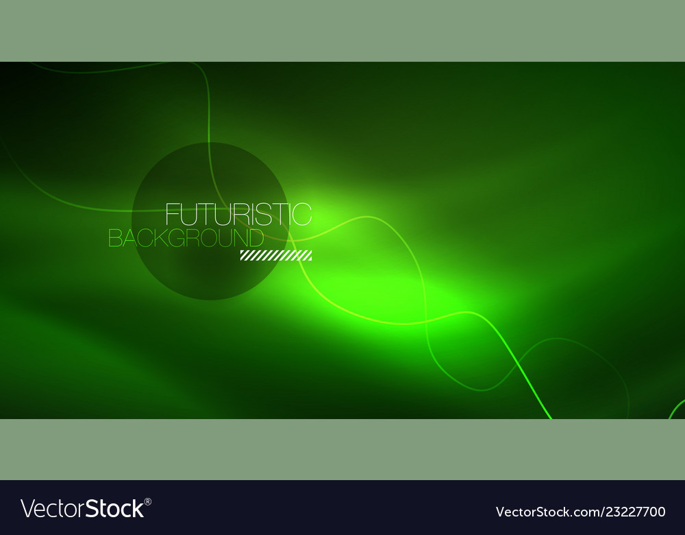 Abstract shiny glowinng color wave design element