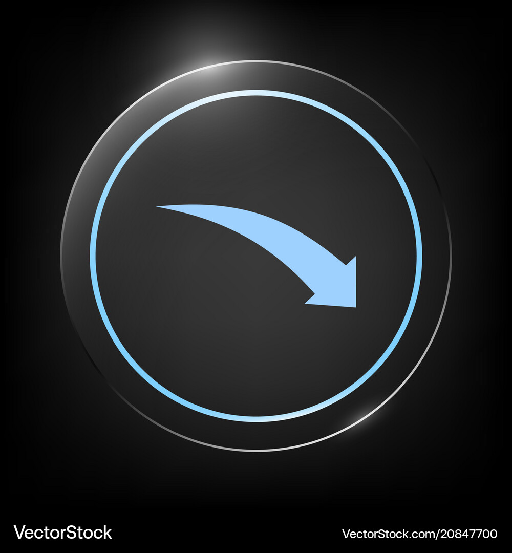Arrow down icon Royalty Free Vector Image - VectorStock