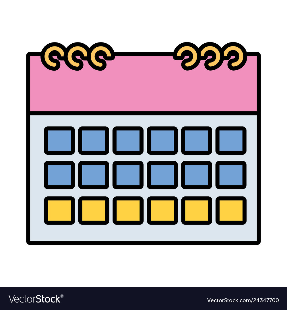Calendar reminder plan Royalty Free Vector Image