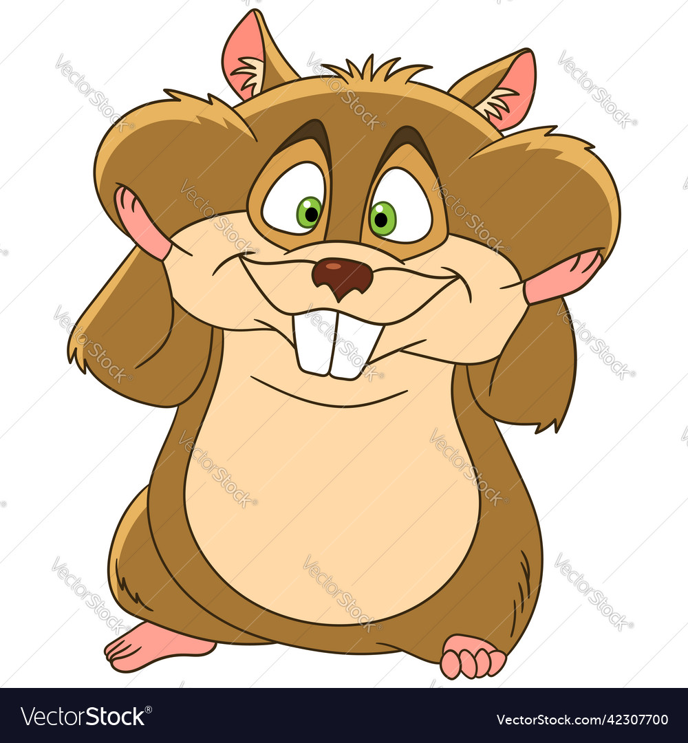 Cartoon hamster animal Vector Image Cartoon hamster animal
