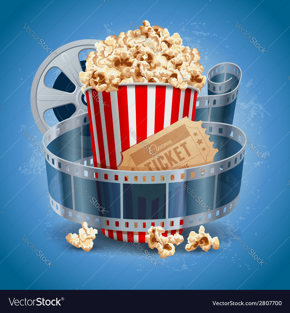 Cinema still life Royalty Free Vector Image - VectorStock