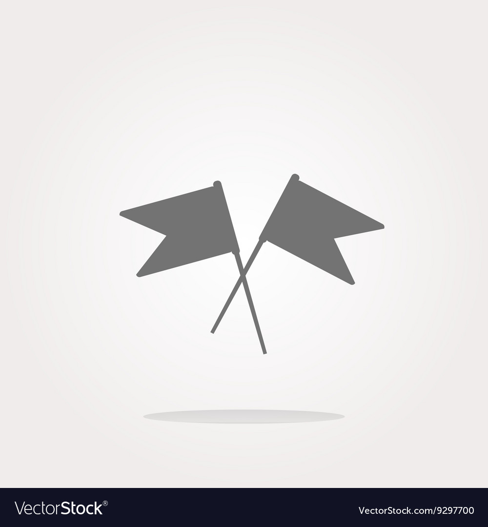 Flag icon web design element isolated