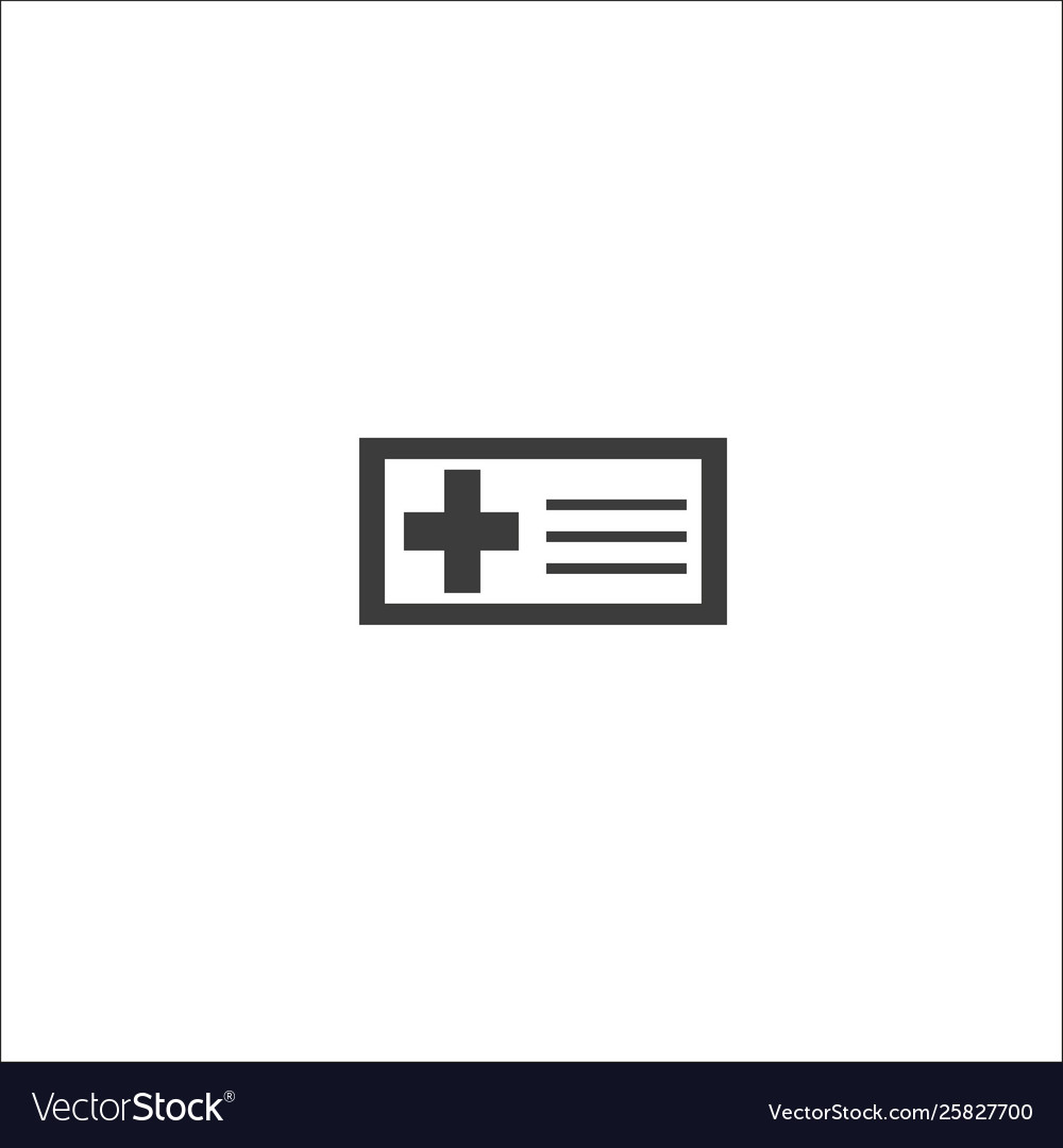 Medical prescription recipe icon concept